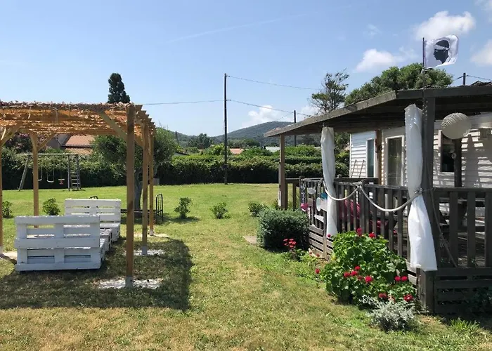Mobil home climatisé, bord de mer Macinaggio
